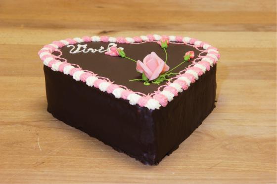 Čokoládová torta - Srdiečko